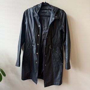 Express Raincoat Charcoal Grey / Black